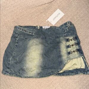 Outcast mini denim skirt new with tags